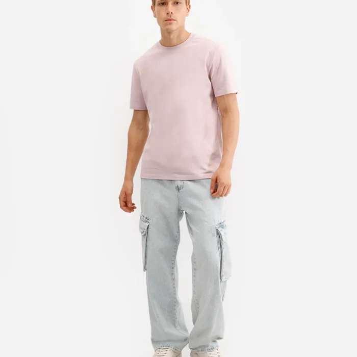 Camiseta padrão Zara rosê