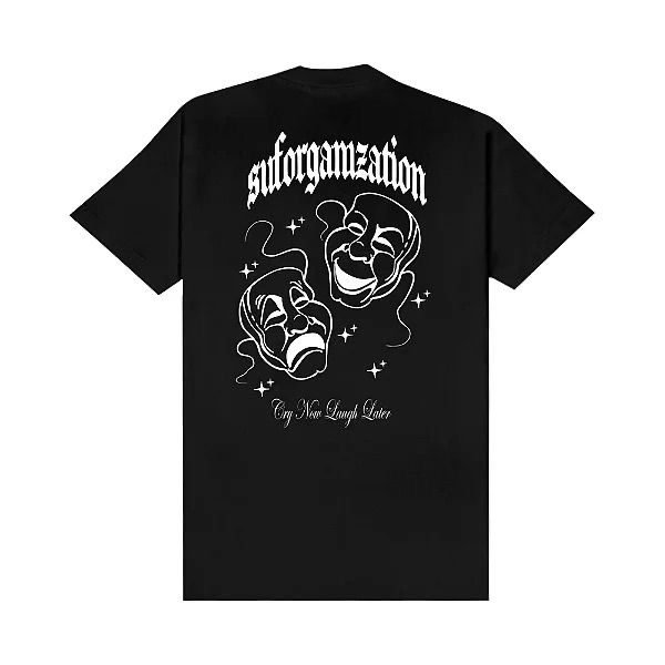 6f181817-f8af-4024-aeef-ae34d18d800c CAMISETA CRY NOW LAUGH LATER BLACK