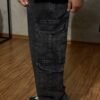 Calça cargo baggy 8 bolsos