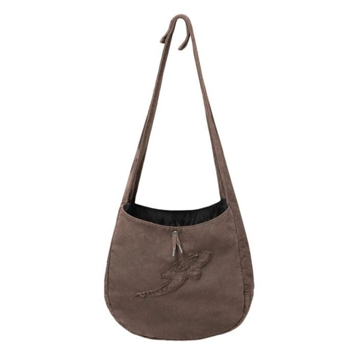 IMG_9638 BOLSA SACOLA "B GARÇA" ESTONADA BROWN