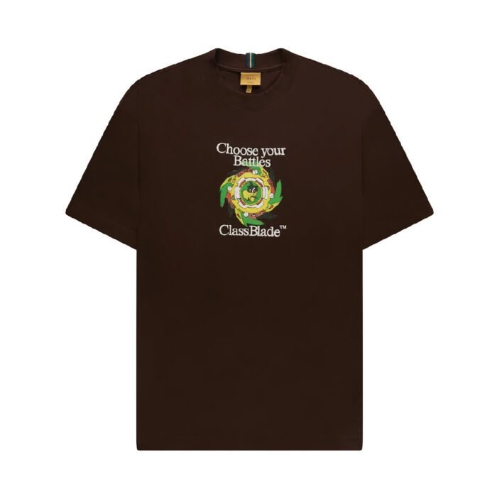 IMG_0906 T-SHIRT "CLASSBLADE” BROWN