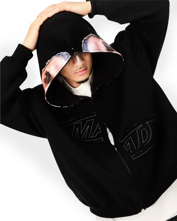 JAQUETA FULL ZIP BLACK