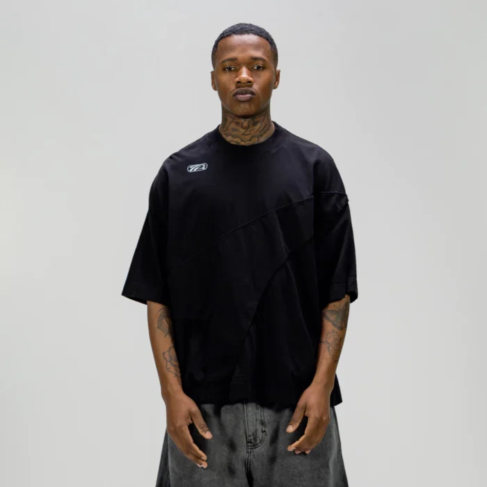 Overlay Black Boxy Tee