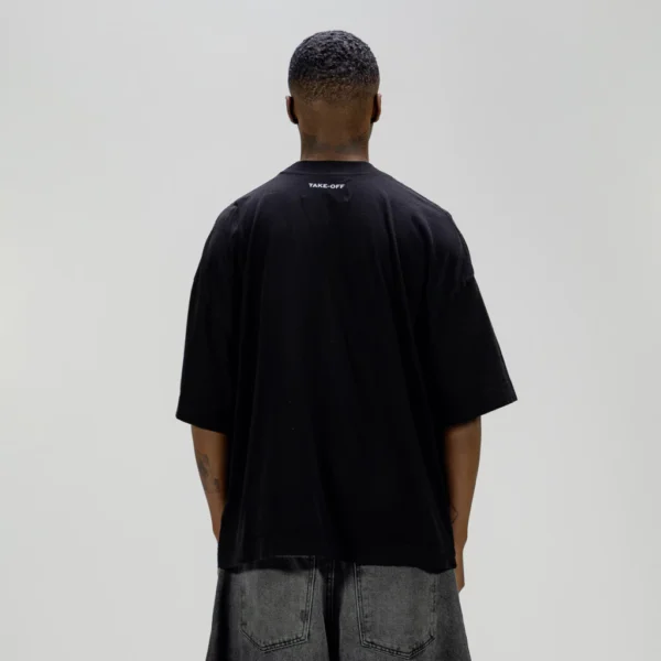 Overlay Black Boxy Tee