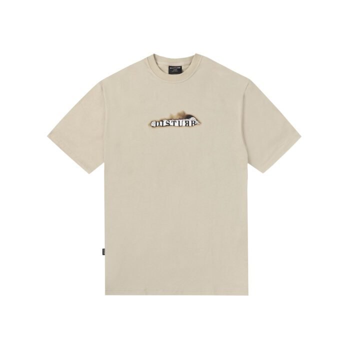 Logo News T-Shirt Beige