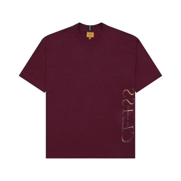 T-Shirt “Class Inverso Gold” Burgundy