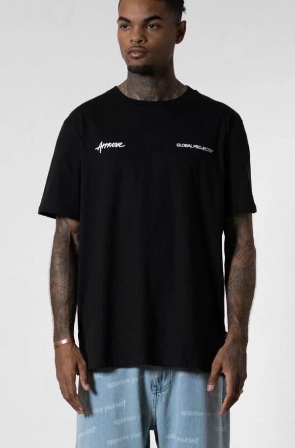 Camiseta preta Approve oversized masculina