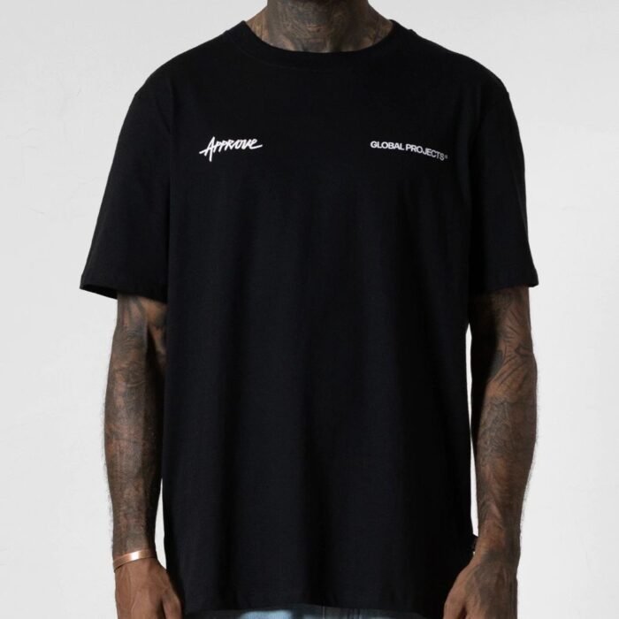 Camiseta preta Approve oversized masculina