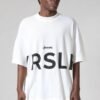 Camiseta branca Approve oversized streetwear masculina