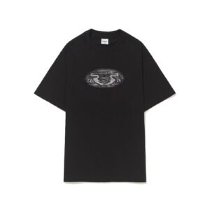 Camiseta Preta Barra Crew Over Masculina 
