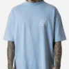 Camiseta azul claro Approve oversized streetwear masculina
