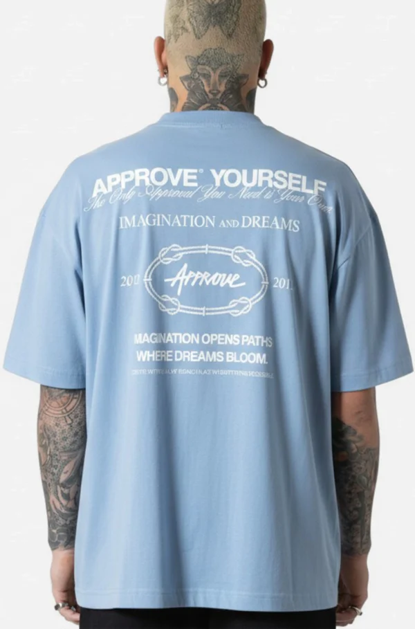 Camiseta Huge Yrslf Timeless Azul Claro