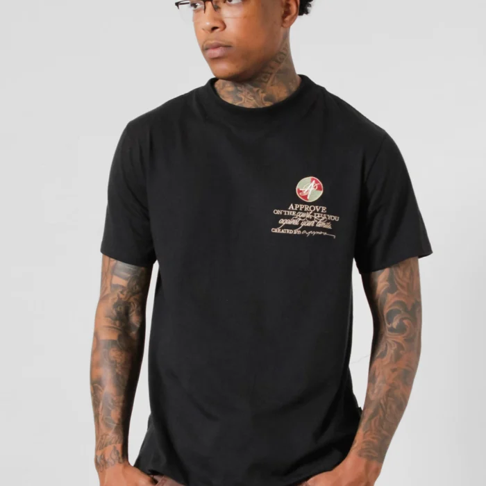 Camiseta Preta Approve streetwear masculina