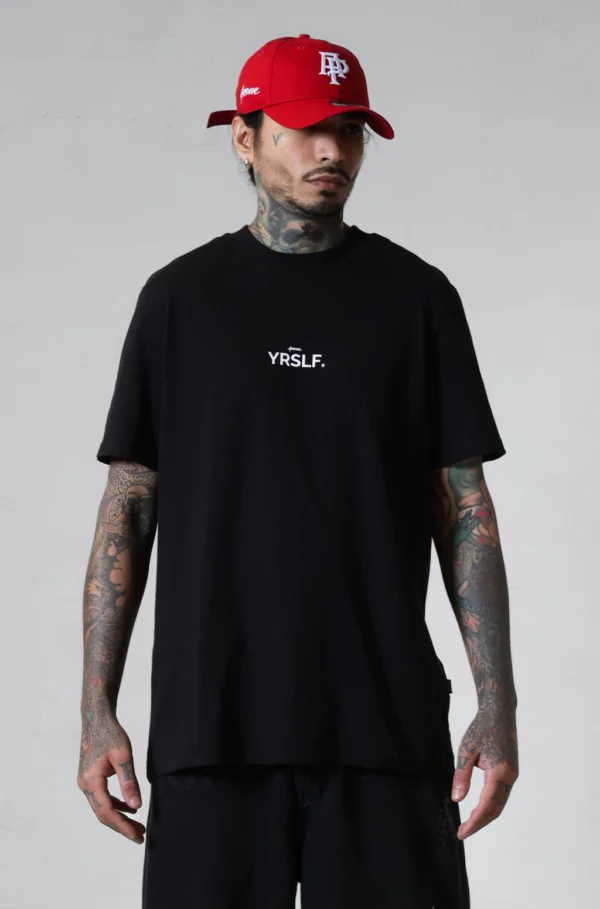 Camiseta Preta Approve Oversized Streetwear Masculina