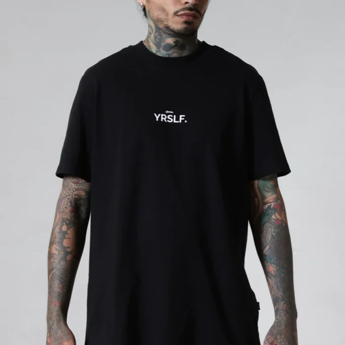 Camiseta Preta Approve Oversized Streetwear Masculina