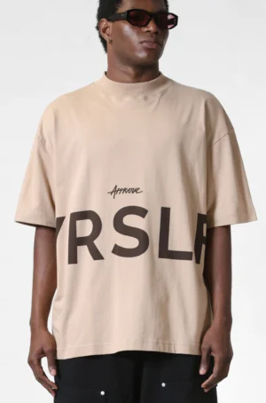 Camiseta Bege Approve Oversized Streetwear Masculina