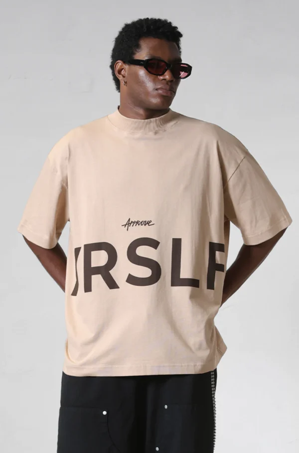 Camiseta Huge Yrslf Biglogo Bege