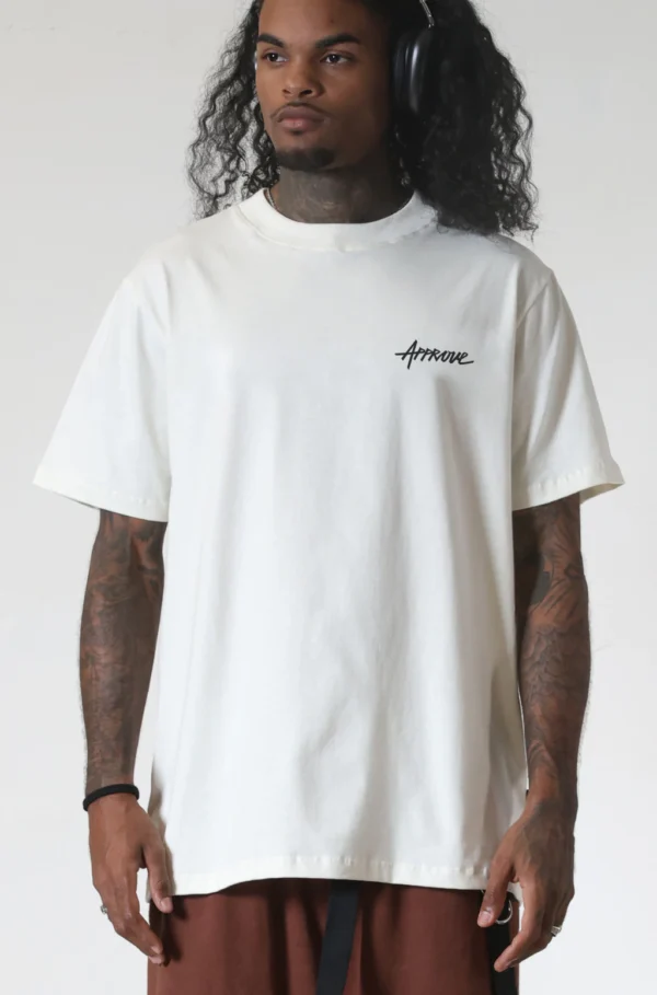 Camiseta Off White Approve Oversized Streetwear Masculina