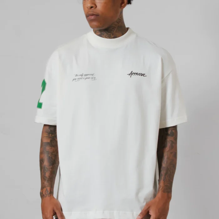 Camiseta Off White Approve Oversized Streetwear Masculina