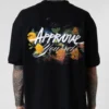 Camiseta Core Approve Miami Flowers Preto