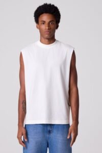 Regata Off White Thesaint Oversized Streetwear Masculina 