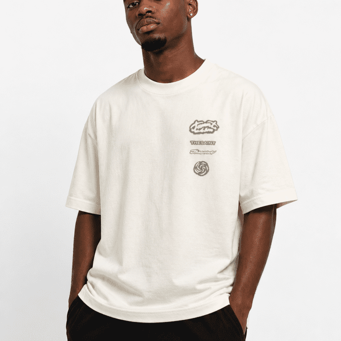Camiseta Off White Thesaint Oversized Streetwear Masculina