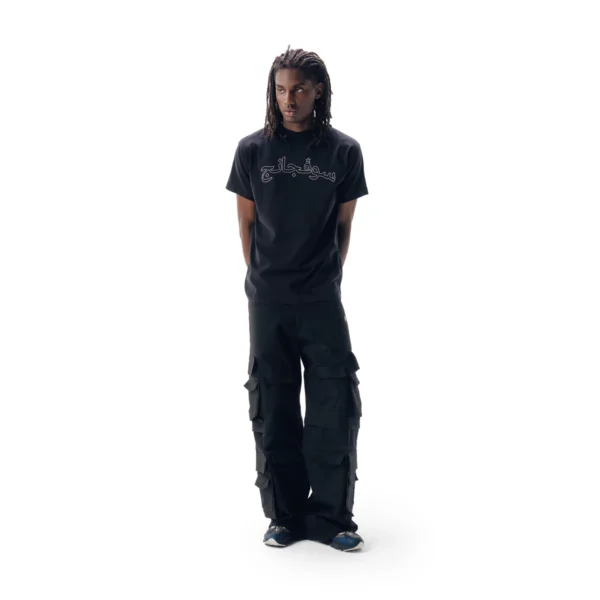 Camiseta Preta Sufgang Oversized Streetwear Masculina