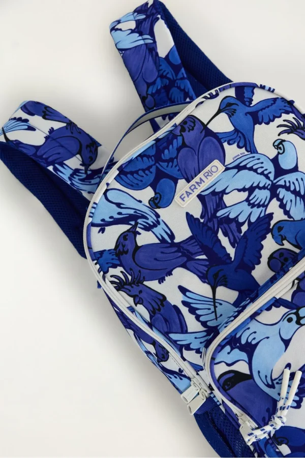 Mochila me leva passarejo azul off white
