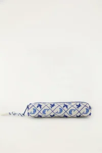 Mini Necessaire Branca e azul Farm Feminina 