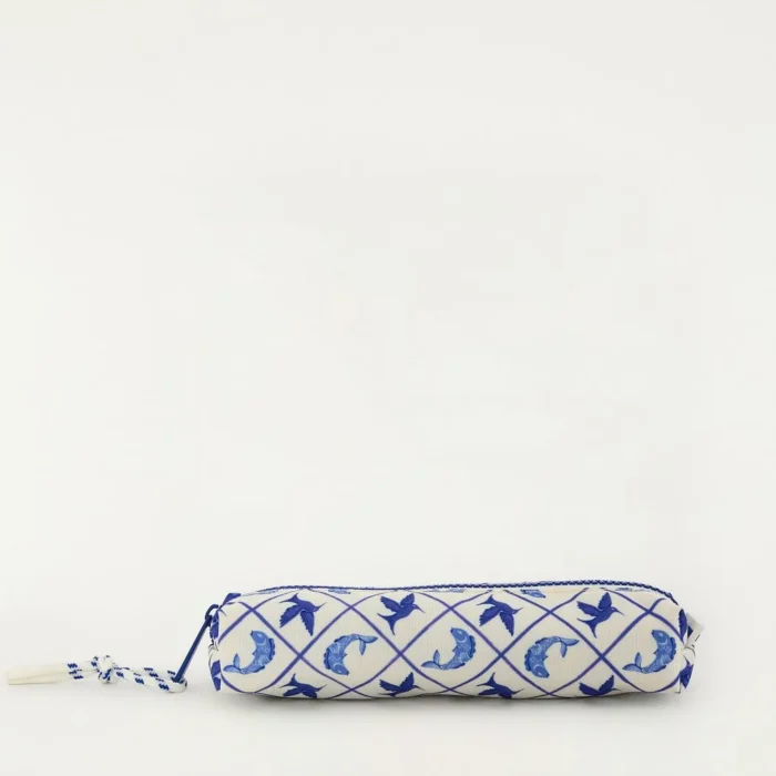 Mini Necessaire Branca e azul Farm Feminina