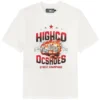 Camiseta Branca High Streetwear Masculina