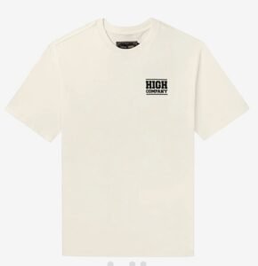 Camiseta Branca High Streetwear Masculina 