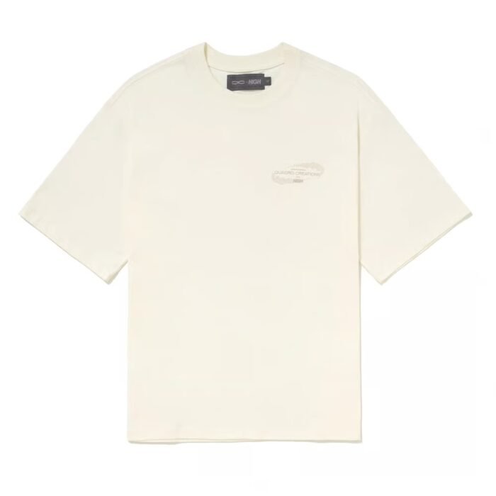 Camiseta Bege High x Quadro Streetwear Masculina