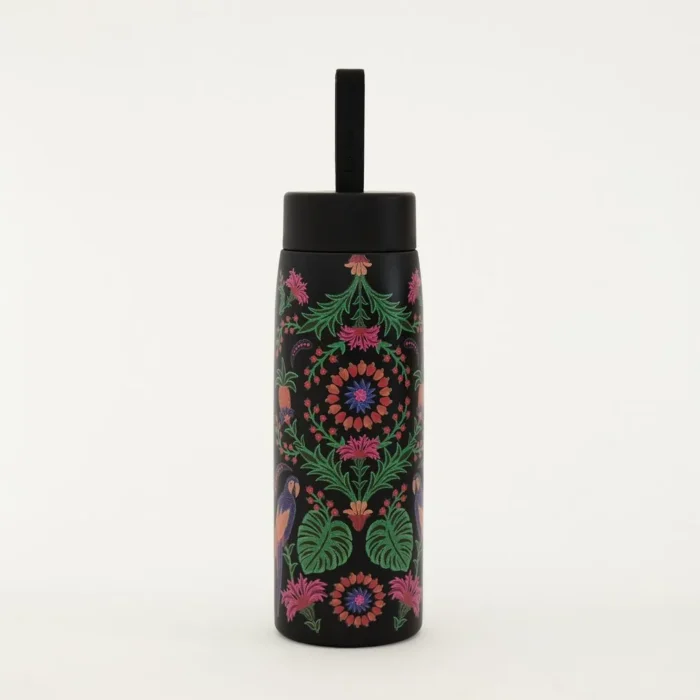 Garrafa Preta Estampada Farm 750ml