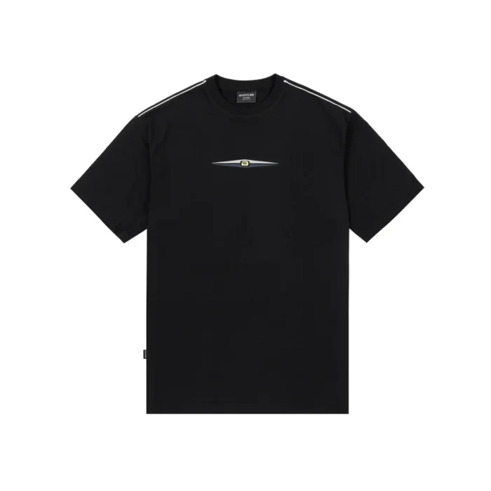 Camiseta Preta Oversized Streetwear Disturb Masculina