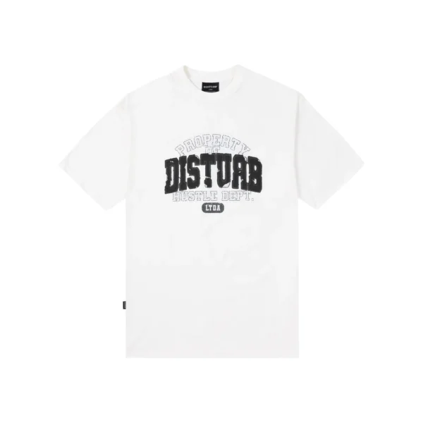 IMG_3522 Camiseta Branca Disturb Oversized Streetwear Masculina