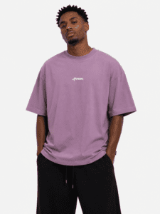 Camiseta Roxa Approve Oversized Streetwear Masculina