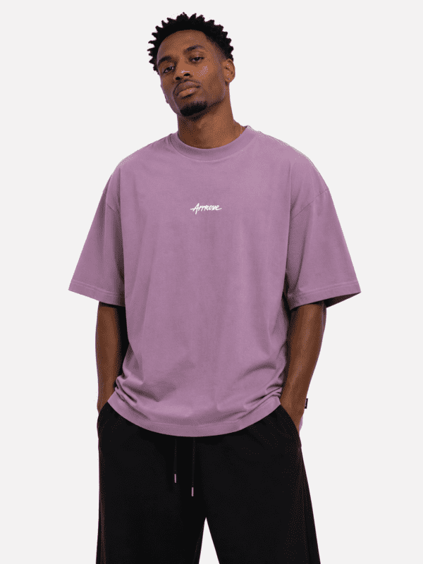 Camiseta Roxa Approve Oversized Streetwear Masculina