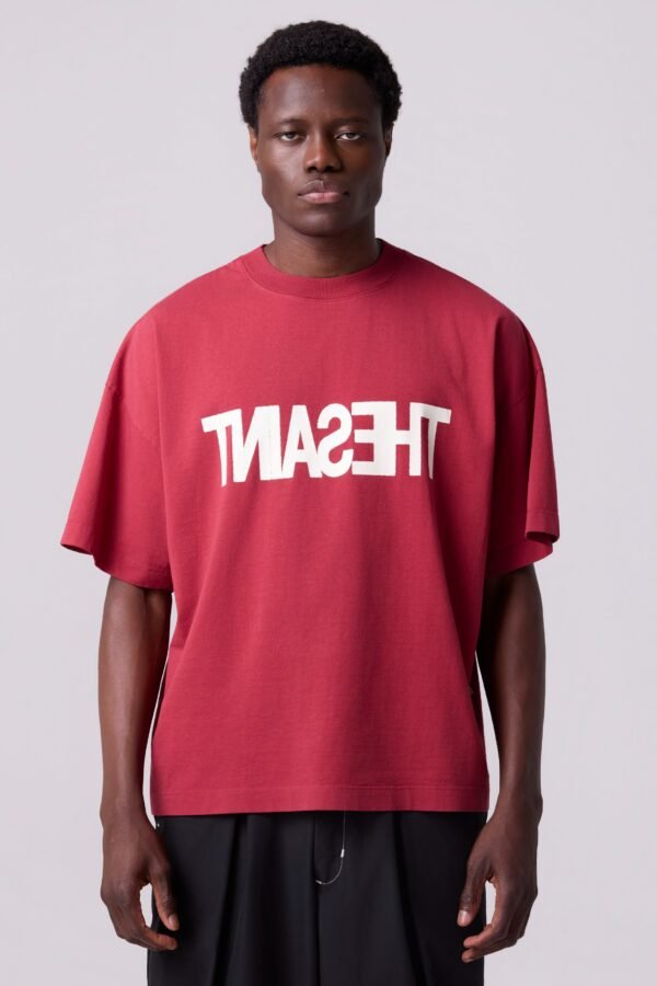 Camiseta Vermelha Boxy Thesaint Streetwear Masculina
