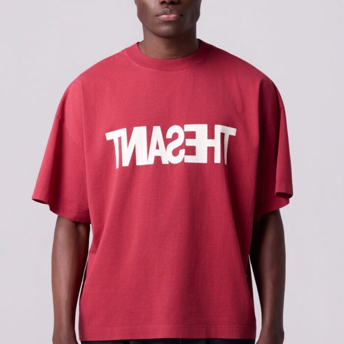 Camiseta Vermelha Boxy Thesaint Streetwear Masculina