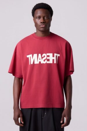 Camiseta Vermelha Boxy Thesaint Streetwear Masculina