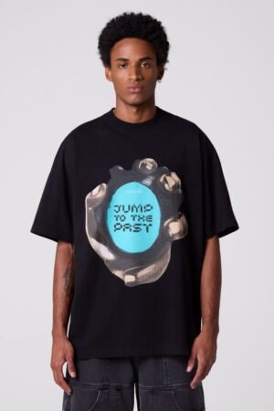 Camiseta Preta Thesaint Oversized Masculina