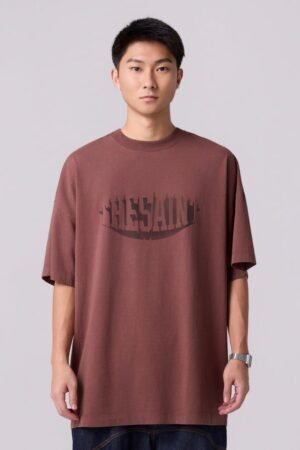 Camiseta Marrom Thesaint Oversized Masculina