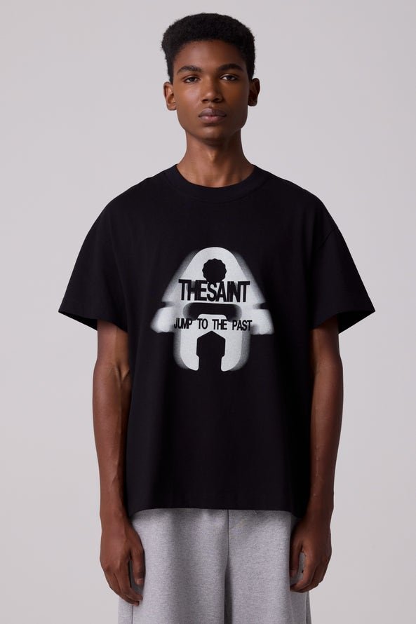 Camiseta Preta Thesaint Boxy