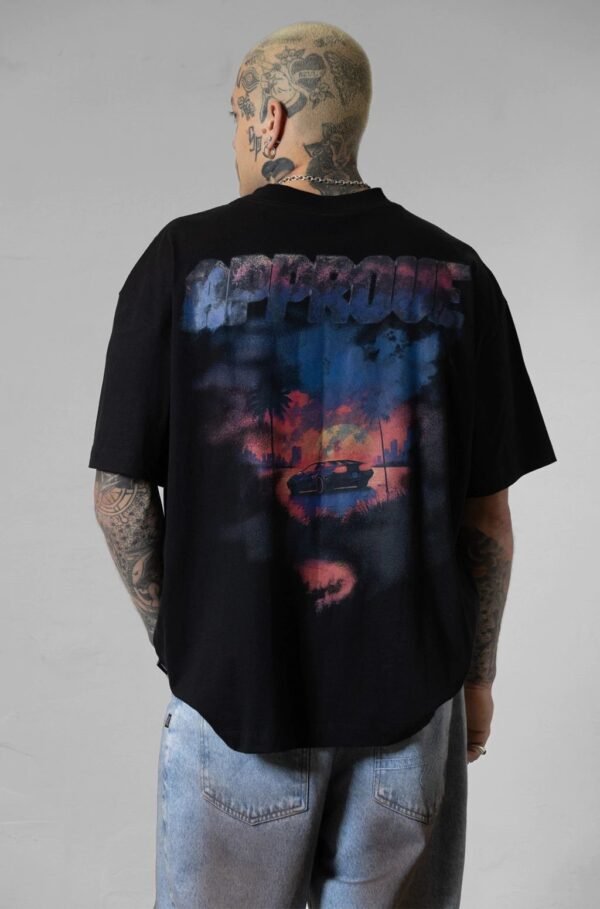 Camiseta Core Approve Miami Sunset Preto