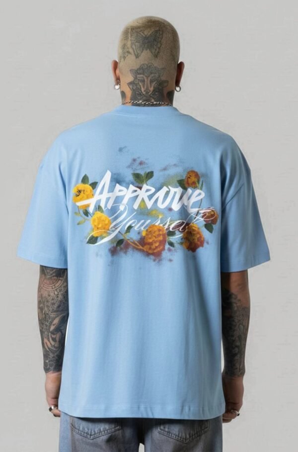 Camiseta Core Approve Miami Flowers Azul claro