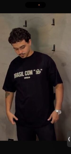 CAMISETA BUSSFLY BRASIL COM “S” PRETO