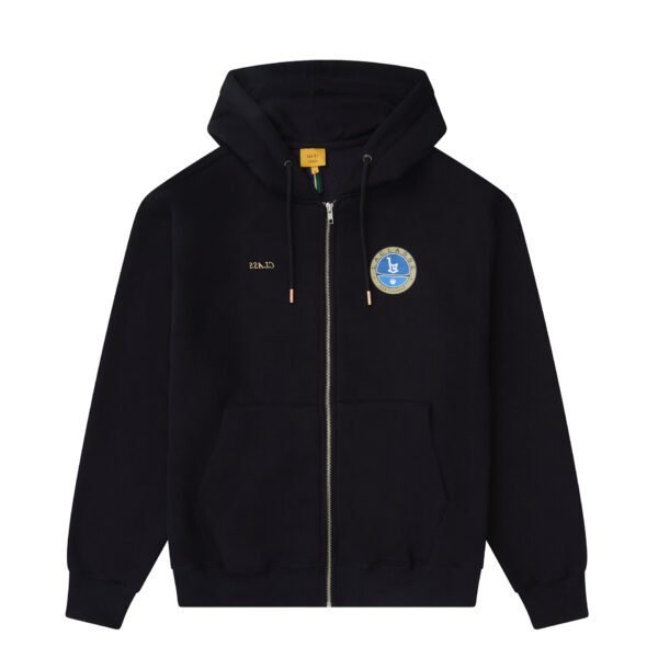 HOODIE ZIPPER CLASS "BERTONE" BLACK