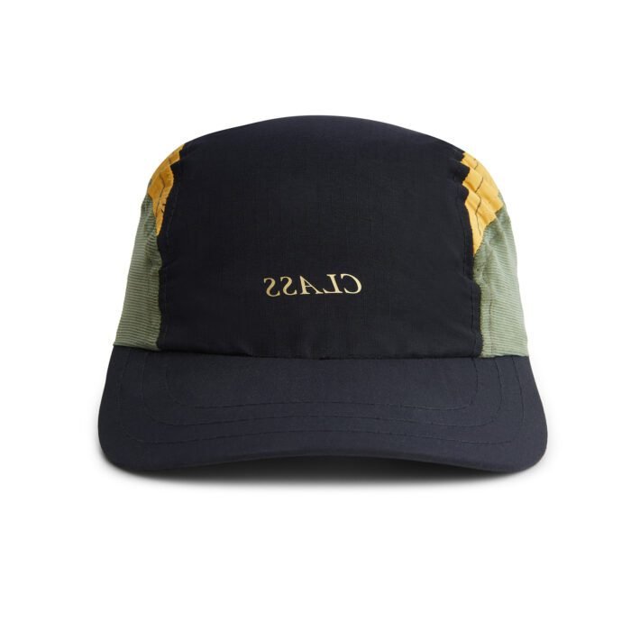 IMG_3919 3 PANEL HAT "CLASS INVERSO" BLACK/GREEN/MOSTARD