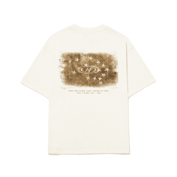 CAMISETA BARRA CREW VÁRZEA OFF WHITE